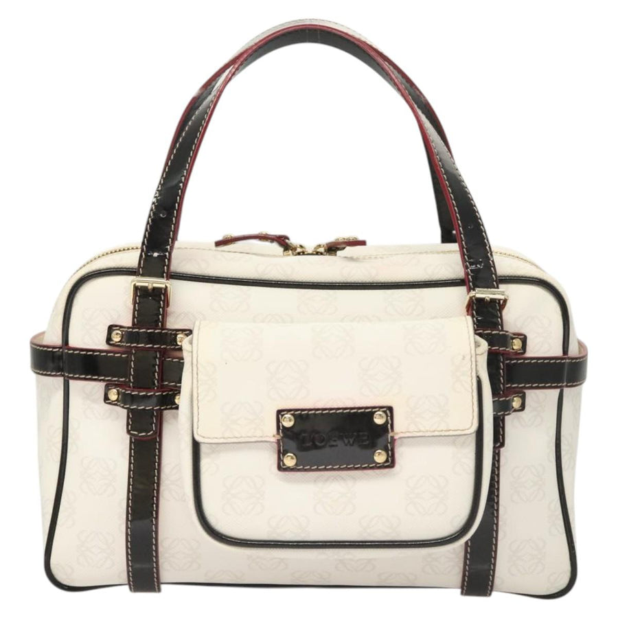 Loewe White Canvas Anagram