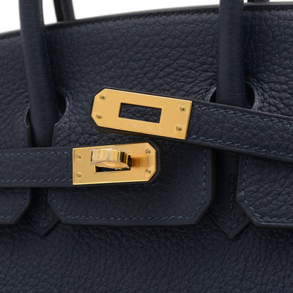 Hermès Blue Leather Birkin 25