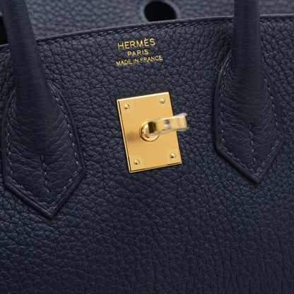 Hermès Blue Leather Birkin 25