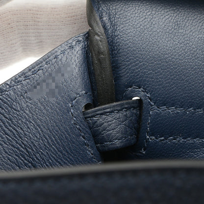 Hermès Blue Leather Birkin 25