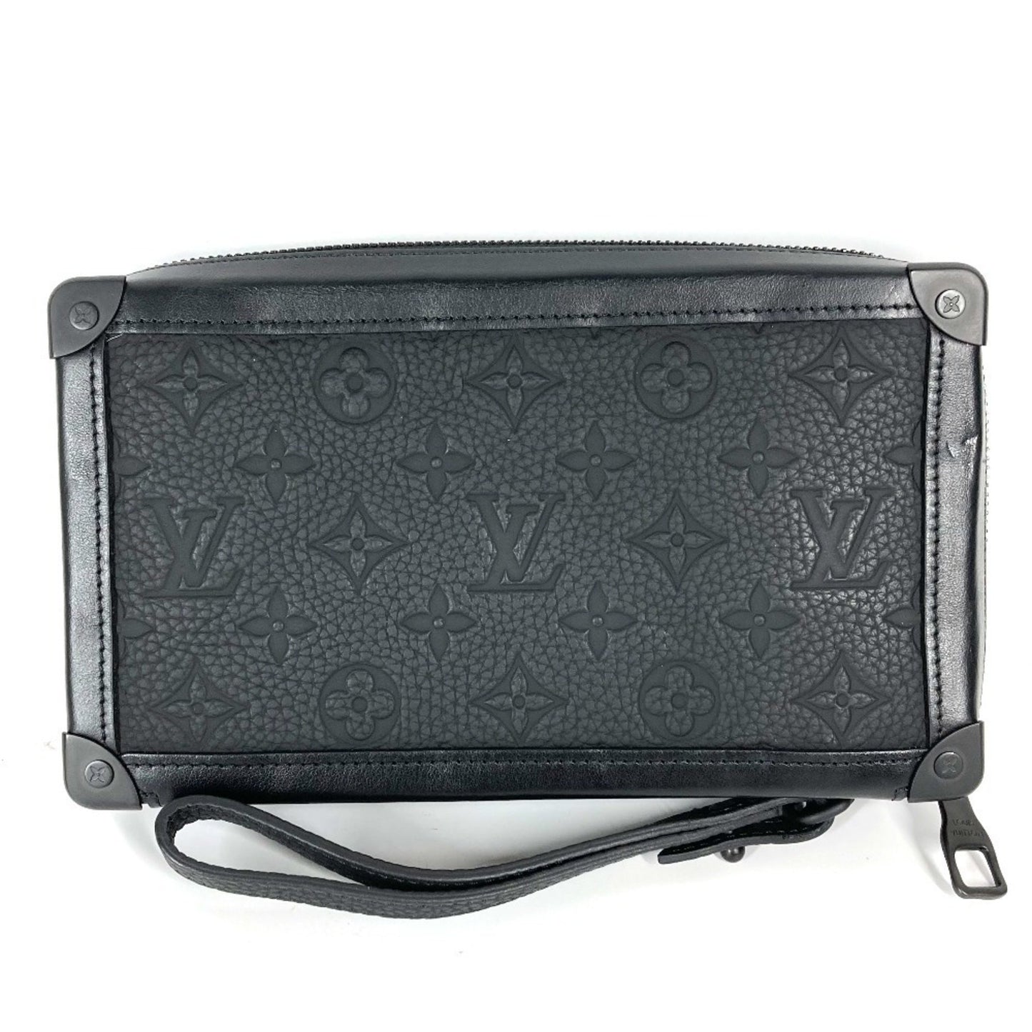 Louis Vuitton Black Leather Soft Trunk