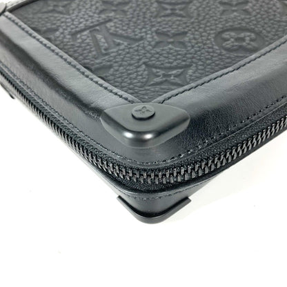 Louis Vuitton Black Leather Soft Trunk