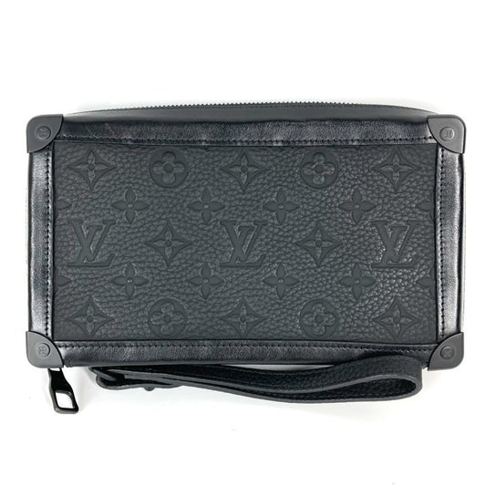 Louis Vuitton Black Leather Soft Trunk