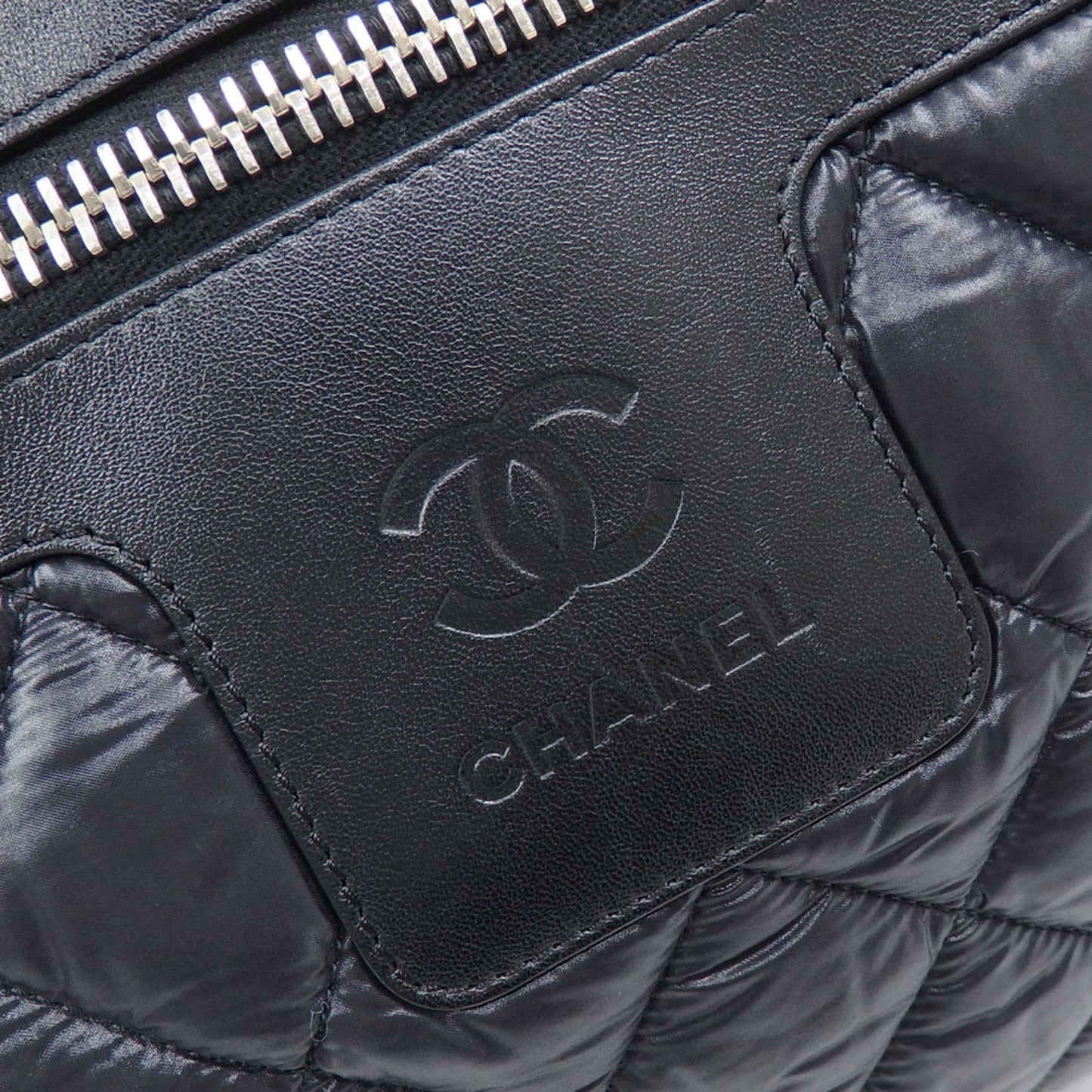 Chanel Black Nylon Coco Cocoon