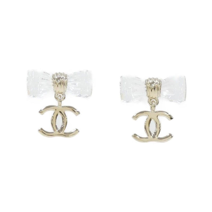 Chanel Brown Gold Plated Coco Mark