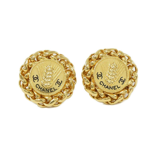 Chanel Gold Gold Plated Coco Mark
