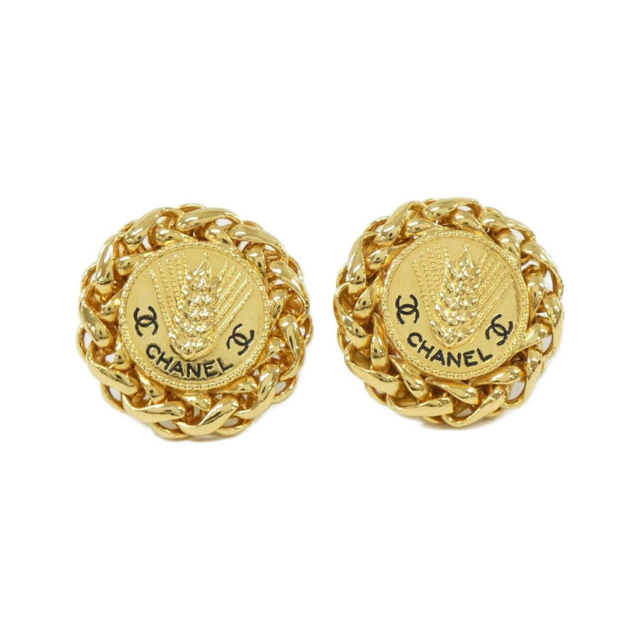 Chanel Gold Gold Plated Coco Mark