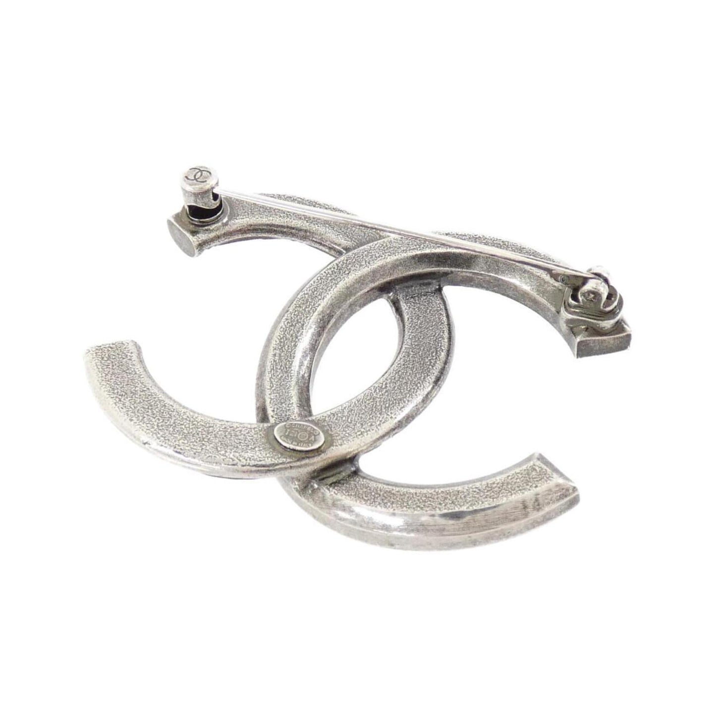 Chanel Silver Metal Coco Mark