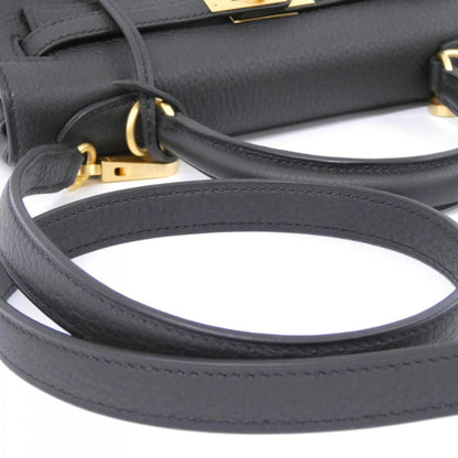 Hermès Black Leather Kelly 25