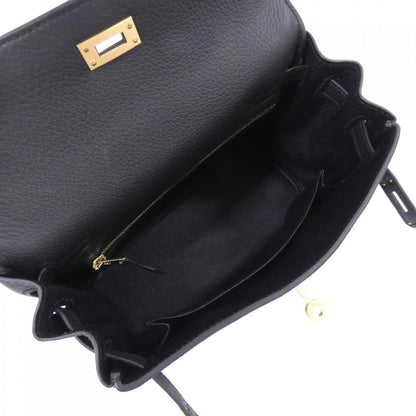 Hermès Black Leather Kelly 25