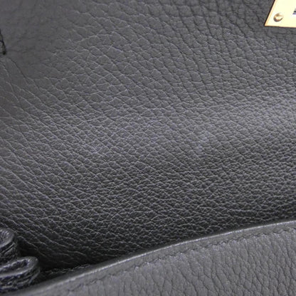 Hermès Black Leather Kelly 25