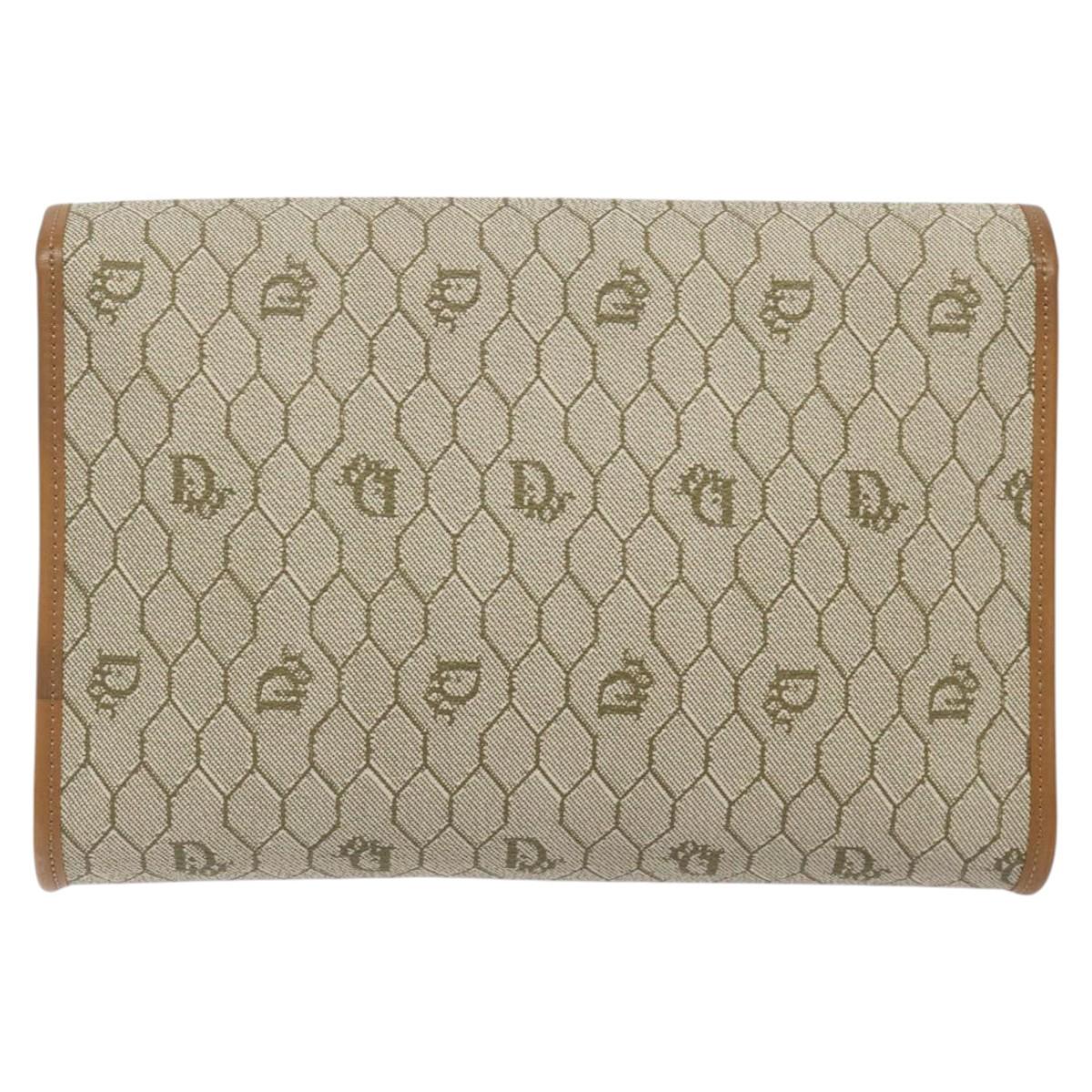 Dior Brown Canvas Honeycomb