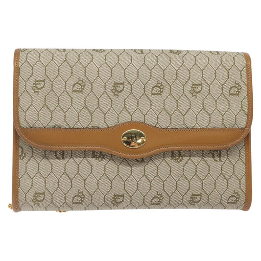 Dior Brown Canvas Honeycomb