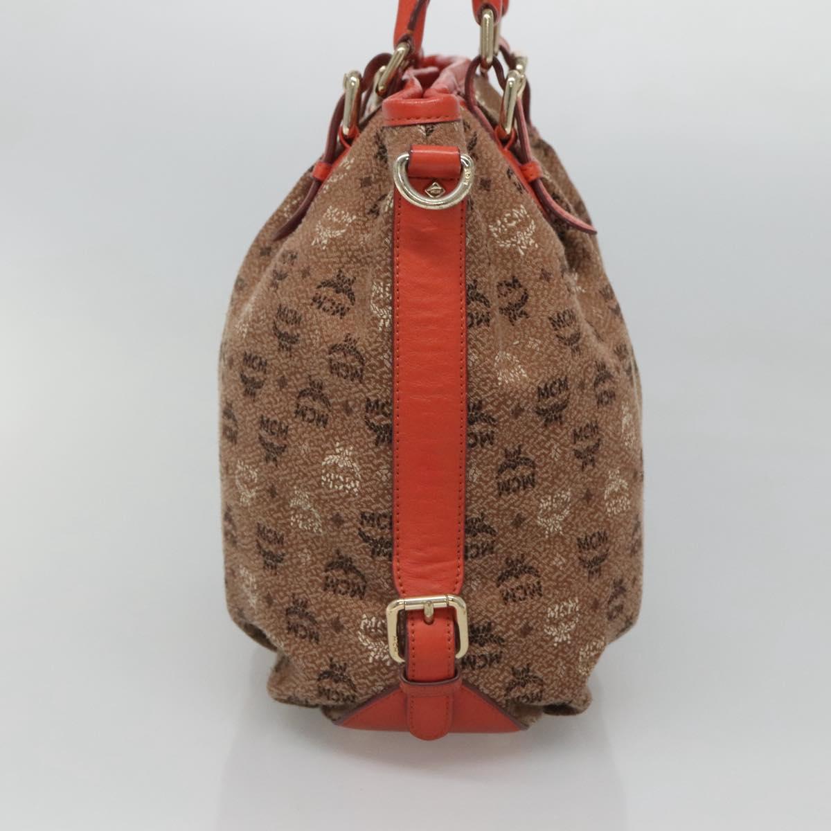 Mcm Brown Canvas Tote
