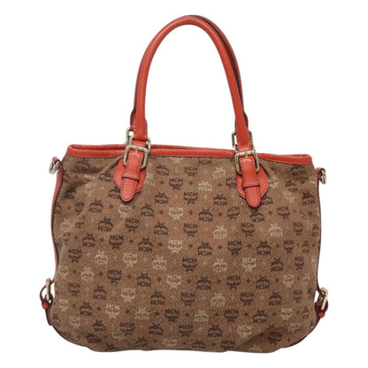 Mcm Brown Canvas Tote