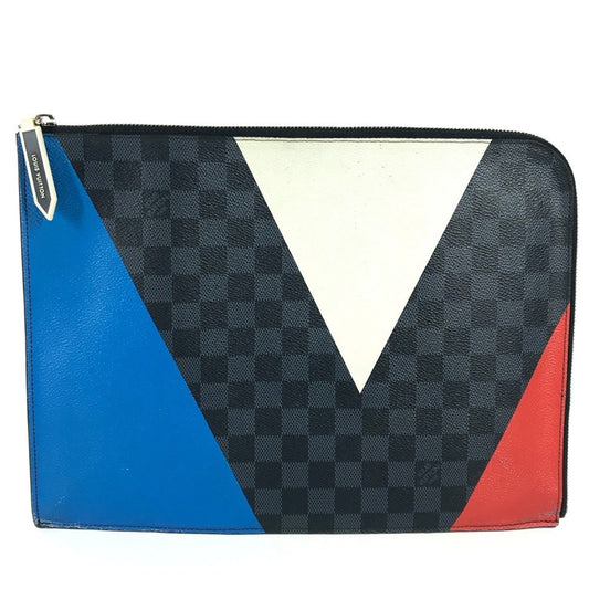 Louis Vuitton Black Canvas Pochette Jour Gm