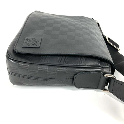 Louis Vuitton Black Leather District