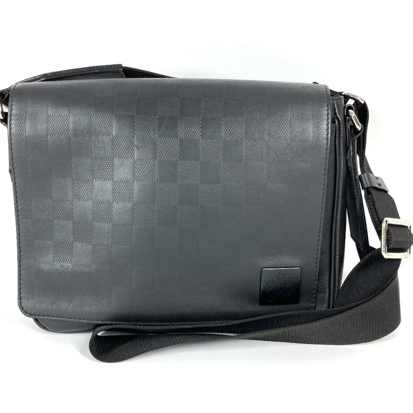 Louis Vuitton Black Leather District