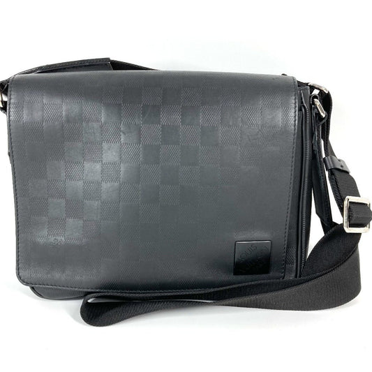 Louis Vuitton Black Leather District