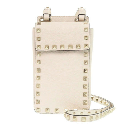 Valentino Garavani White Leather Rockstud