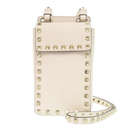 Valentino Garavani White Leather Rockstud