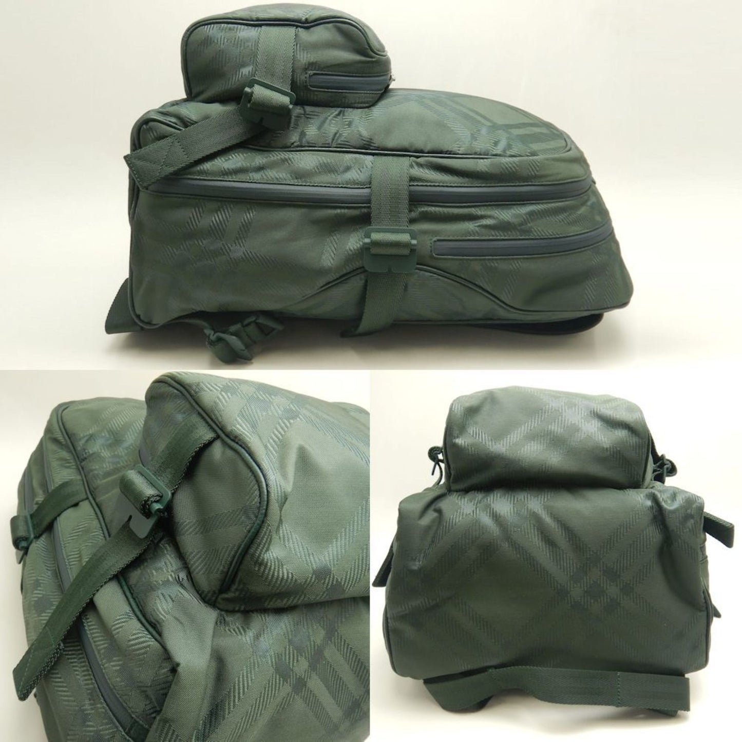 Burberry Green Nylon Backpack