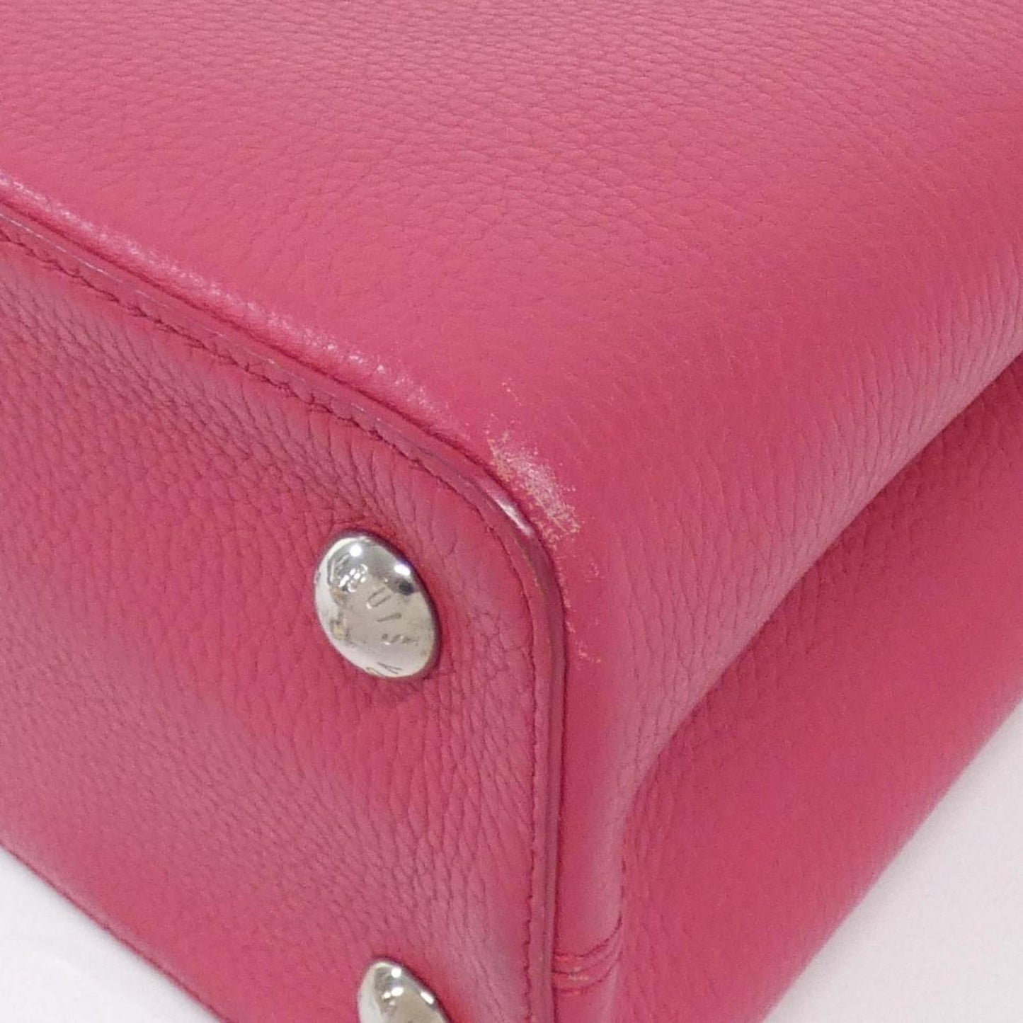 Louis Vuitton Red Leather Capucines