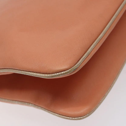Salvatore Ferragamo Orange Leather Handbag