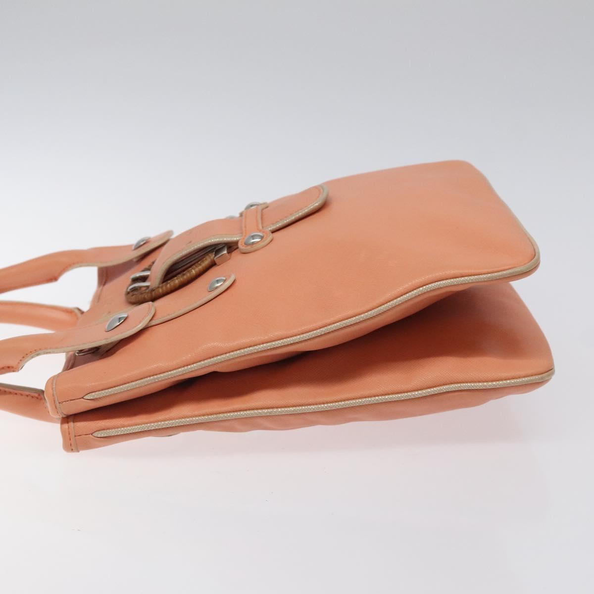 Salvatore Ferragamo Orange Leather Handbag