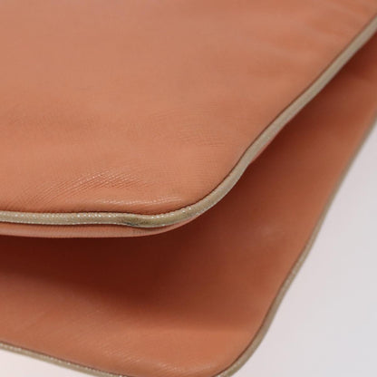 Salvatore Ferragamo Orange Leather Handbag