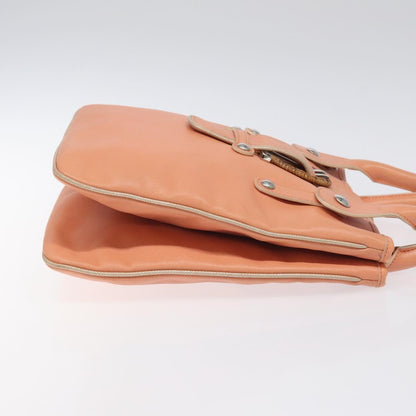 Salvatore Ferragamo Orange Leather Handbag