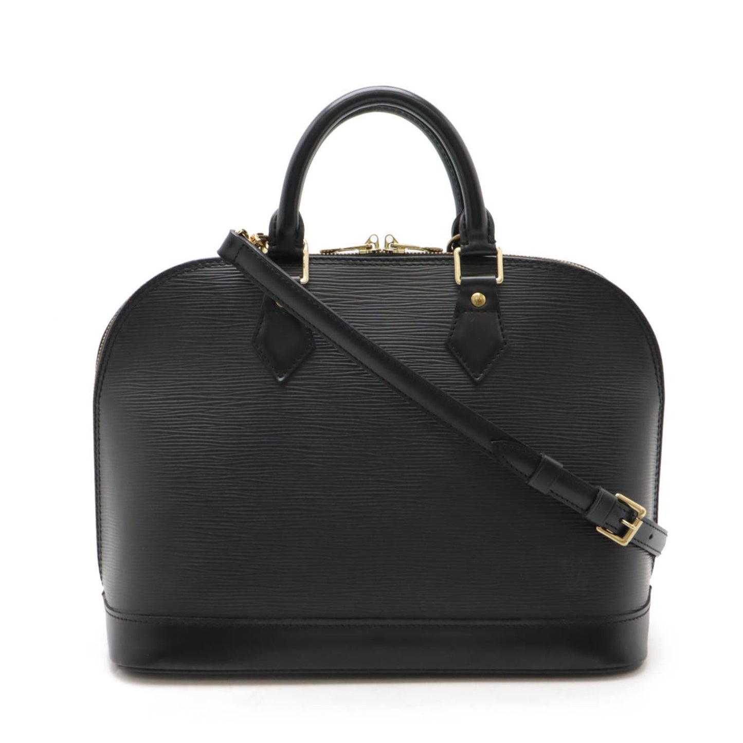 Louis Vuitton Black Leather Alma