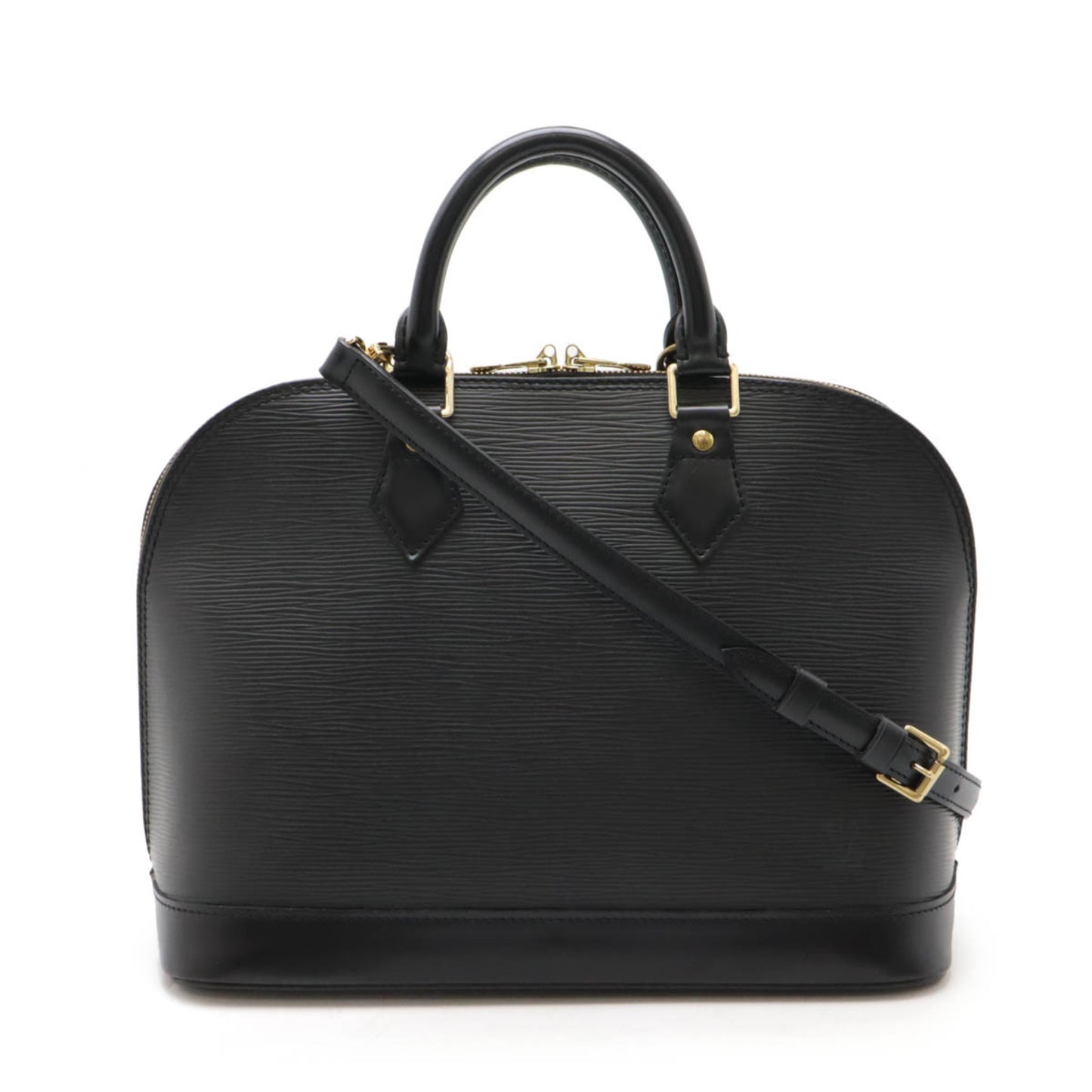Louis Vuitton Black Leather Alma
