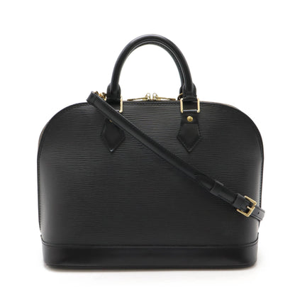 Louis Vuitton Black Leather Alma