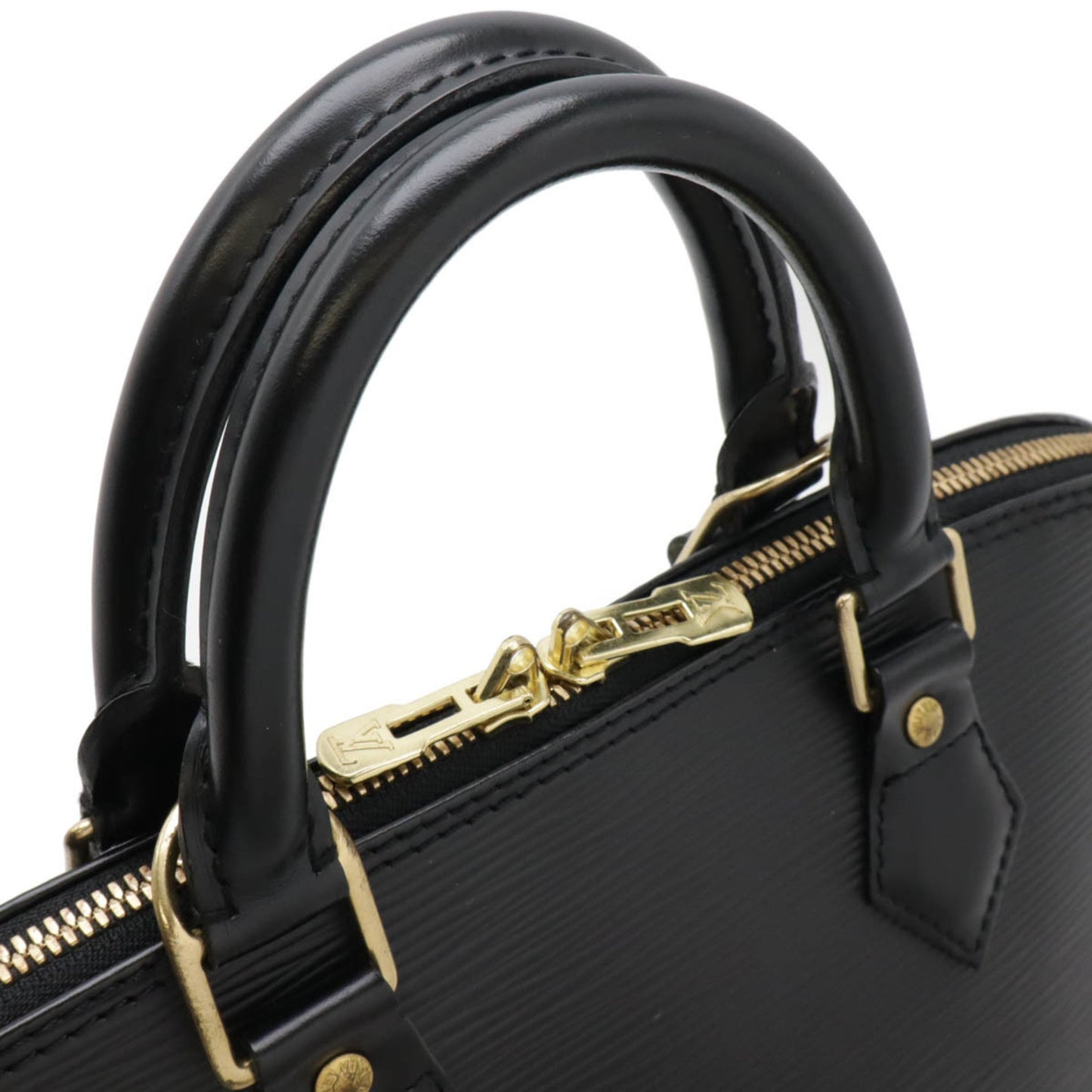 Louis Vuitton Black Leather Alma