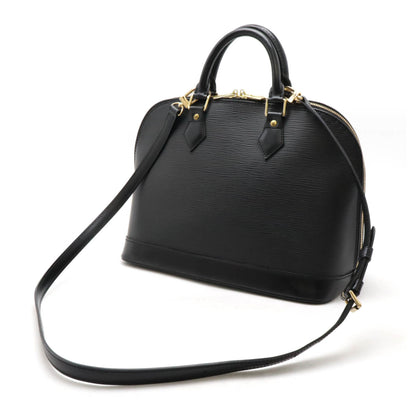 Louis Vuitton Black Leather Alma