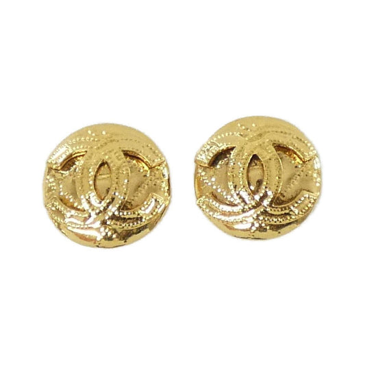 Chanel Gold Gold Plated Coco Mark