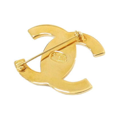 Chanel Gold Gold Plated Coco Mark