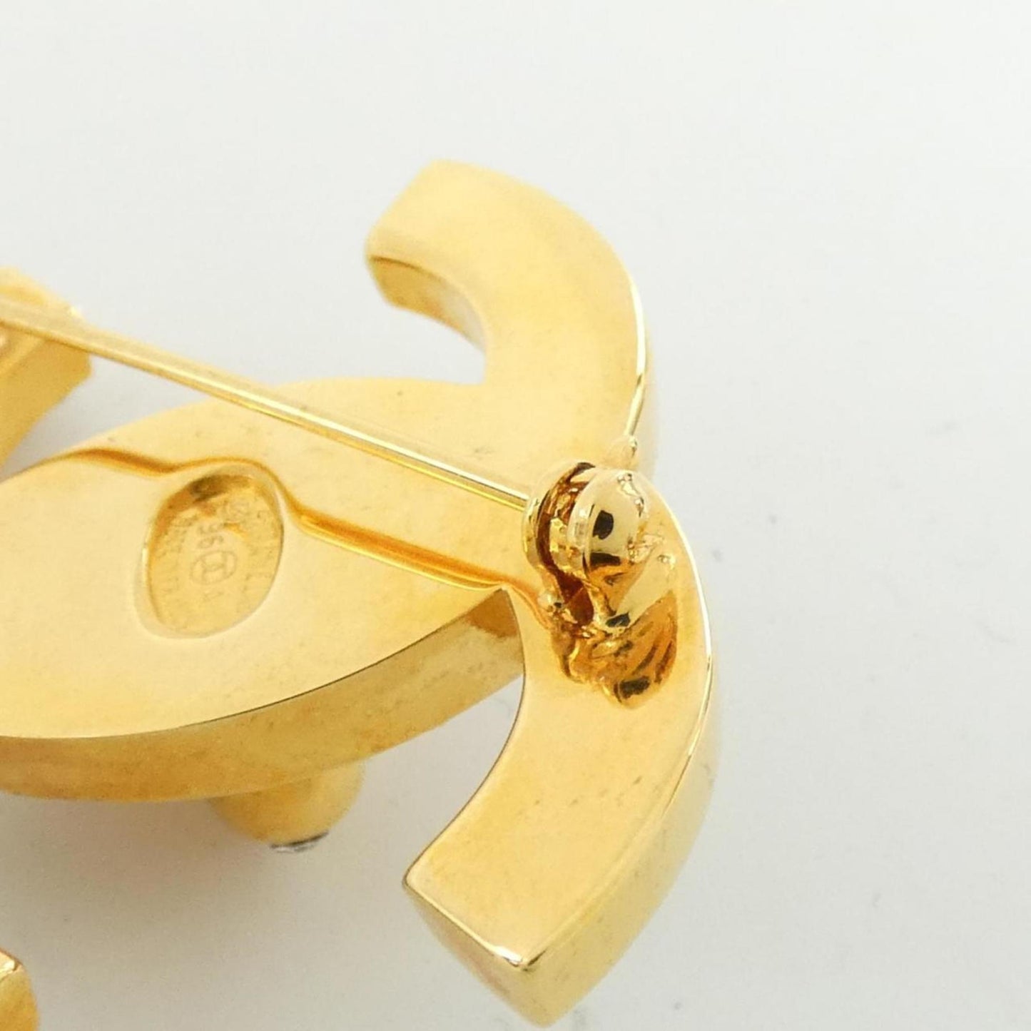 Chanel Gold Gold Plated Coco Mark