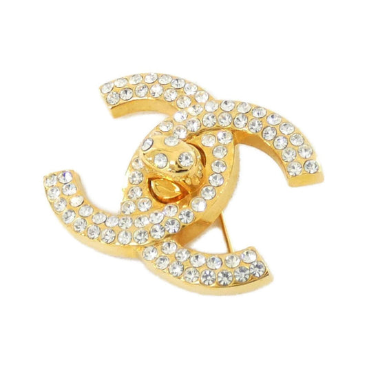 Chanel Gold Gold Plated Coco Mark