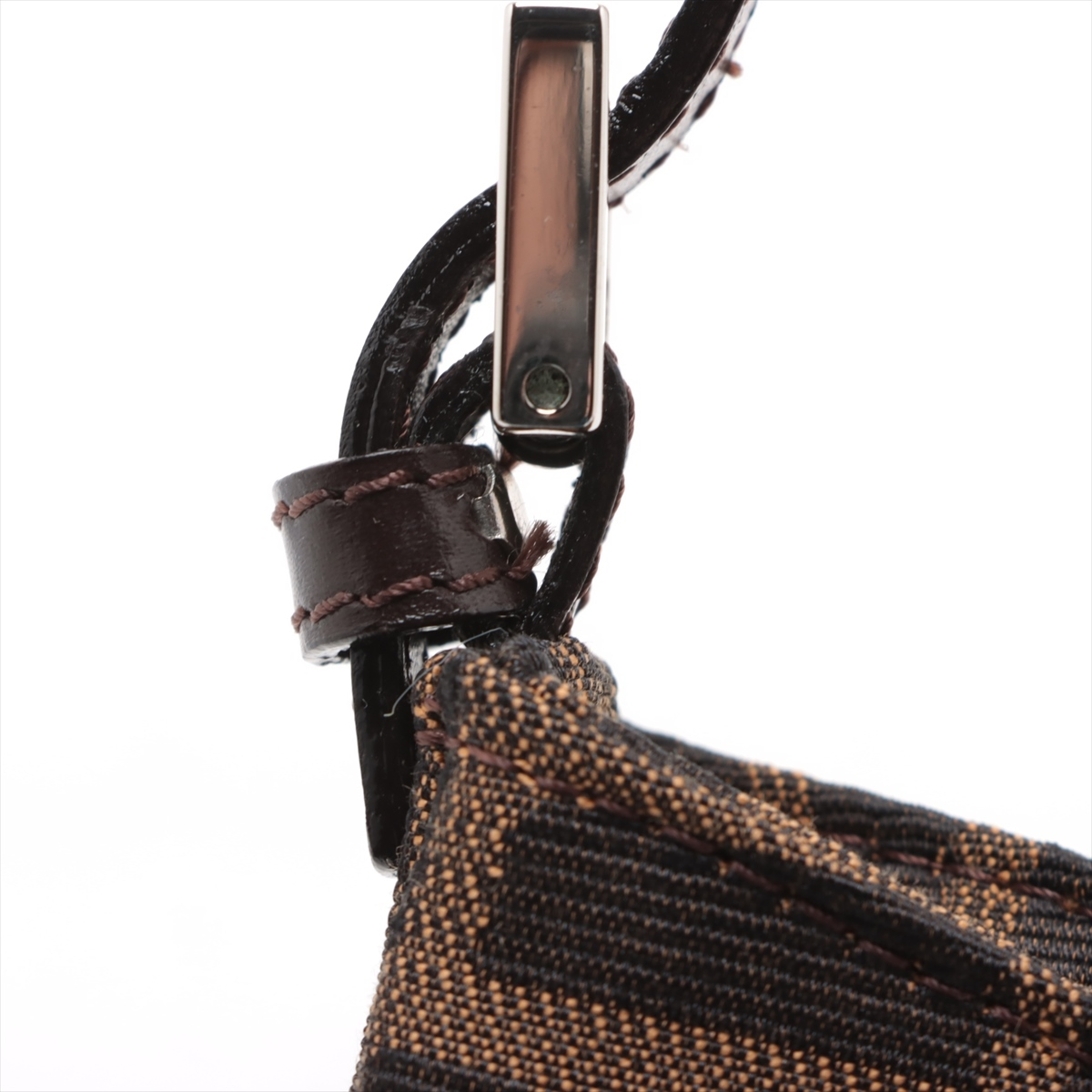 Fendi Brown Canvas Handbag