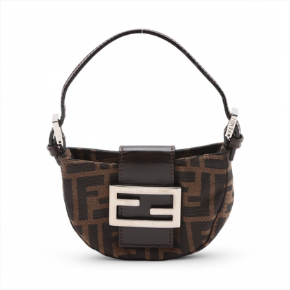 Fendi Brown Canvas Handbag