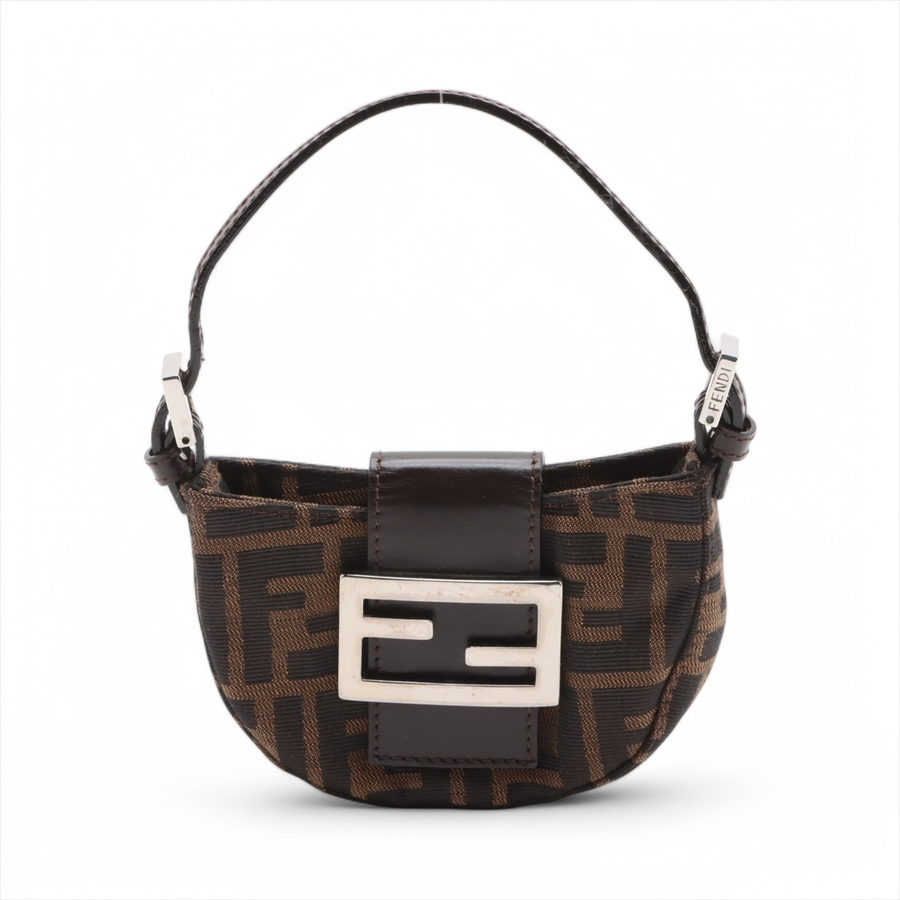 Fendi Brown Canvas Handbag