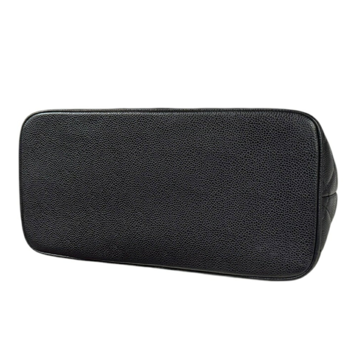 Chanel Black Leather Medaillon