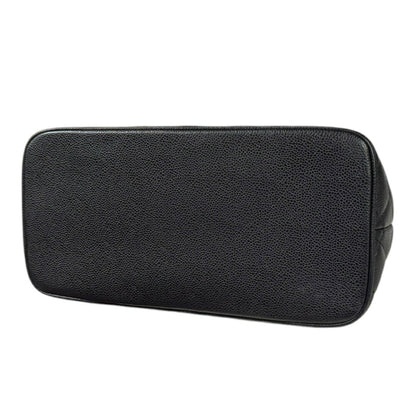Chanel Black Leather Medaillon