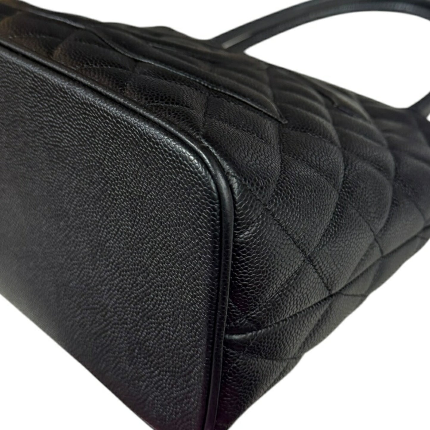 Chanel Black Leather Medaillon