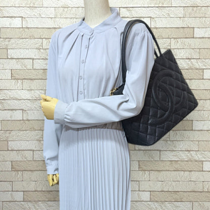 Chanel Black Leather Medaillon