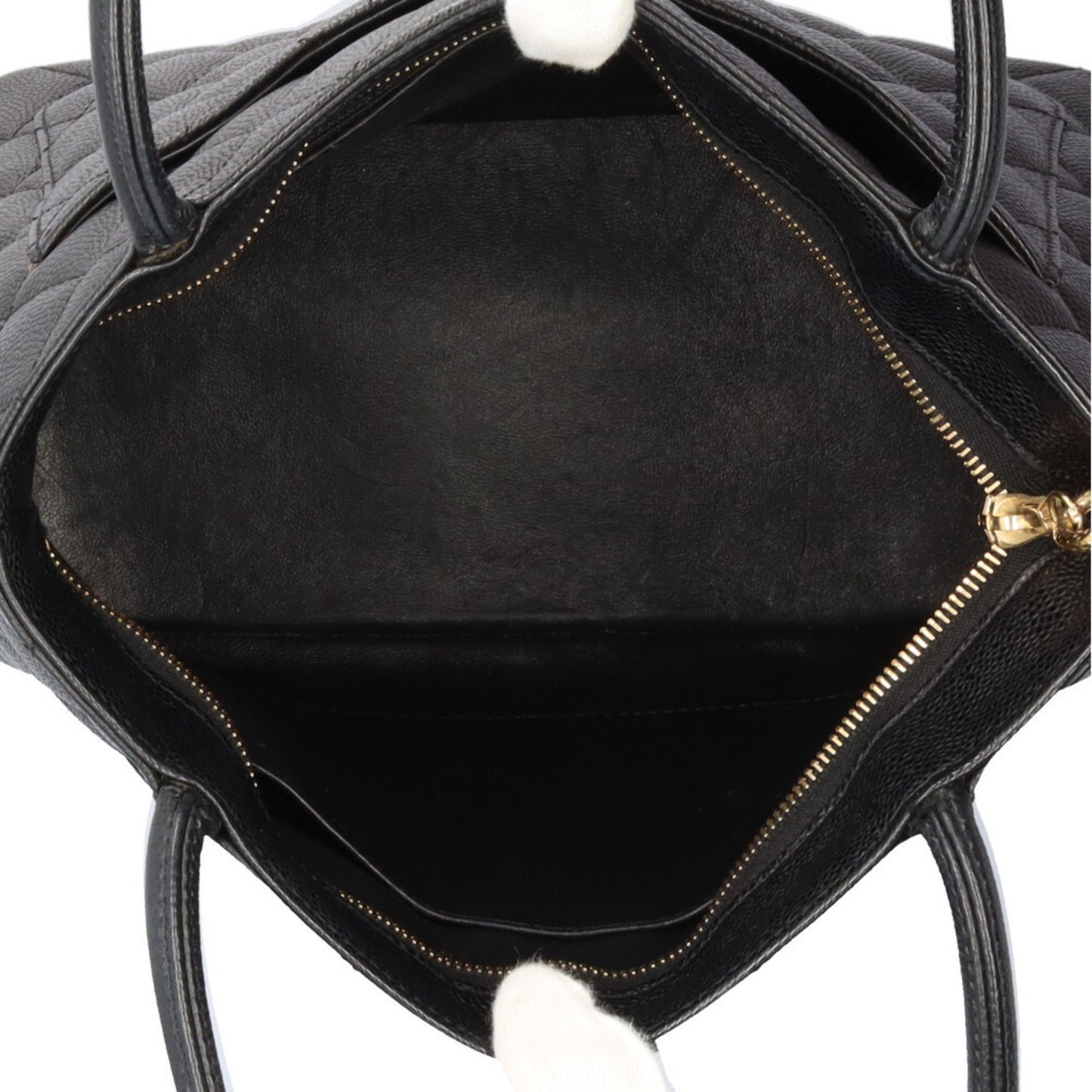 Chanel Black Leather Medaillon