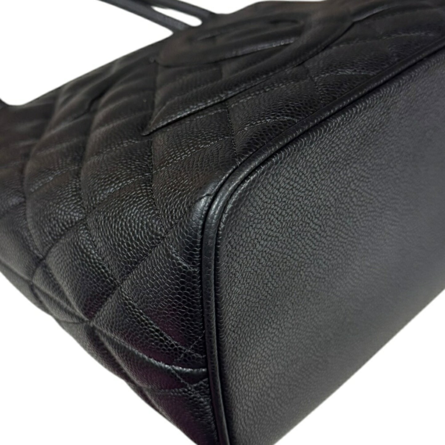 Chanel Black Leather Medaillon