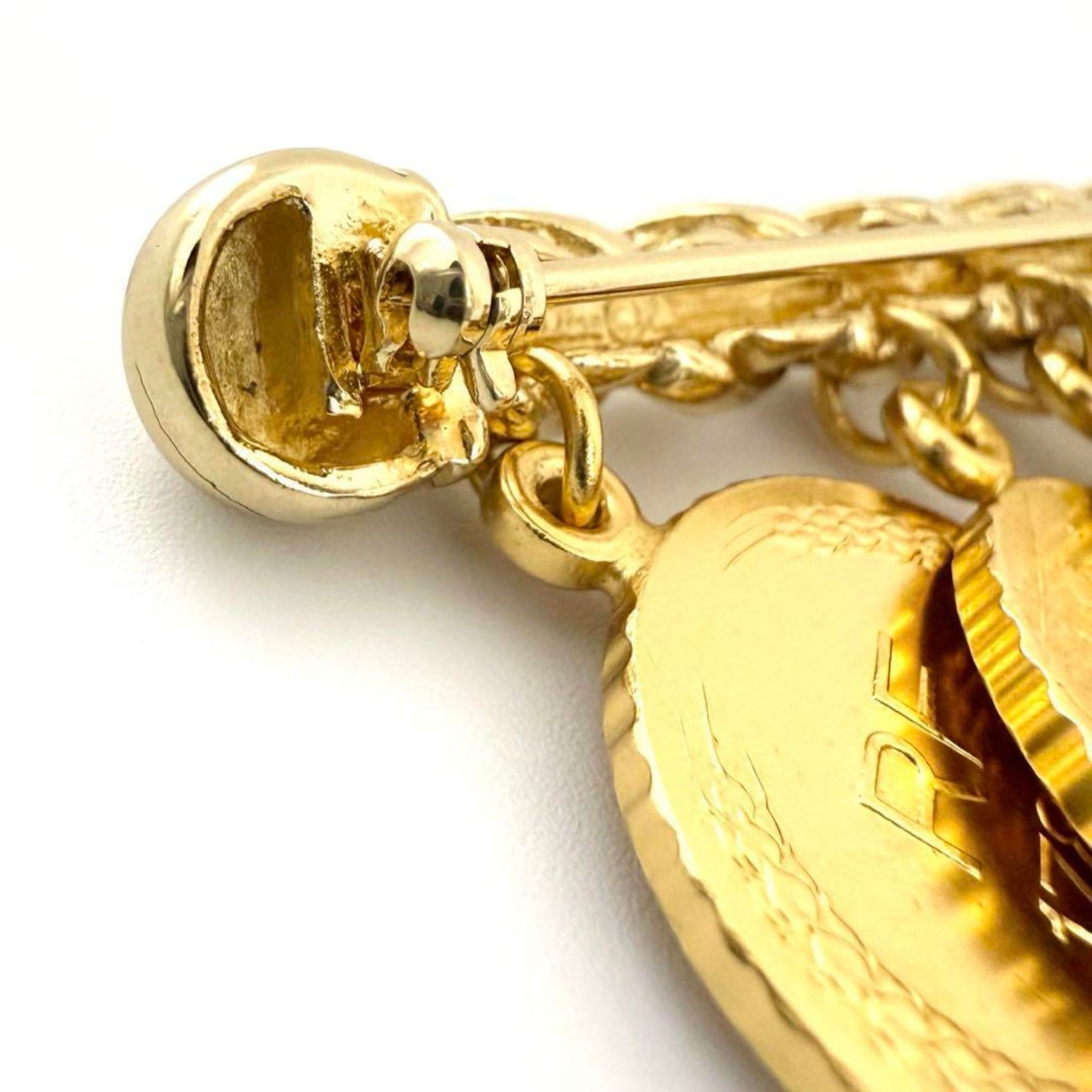 Dior Gold Metal Brooch